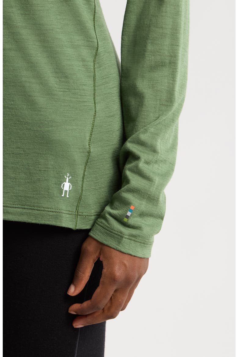 Classic Thermal Long Sleeve Merino Wool Base Layer T-Shirt, Alternate, color, FERN GREEN