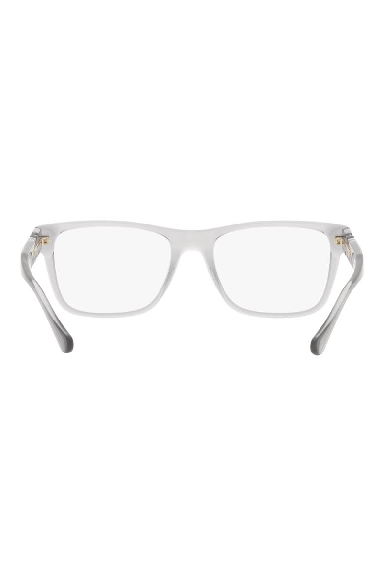 57mm Rectangular Optical Glasses, Alternate, color, TRANSPARENT GREY