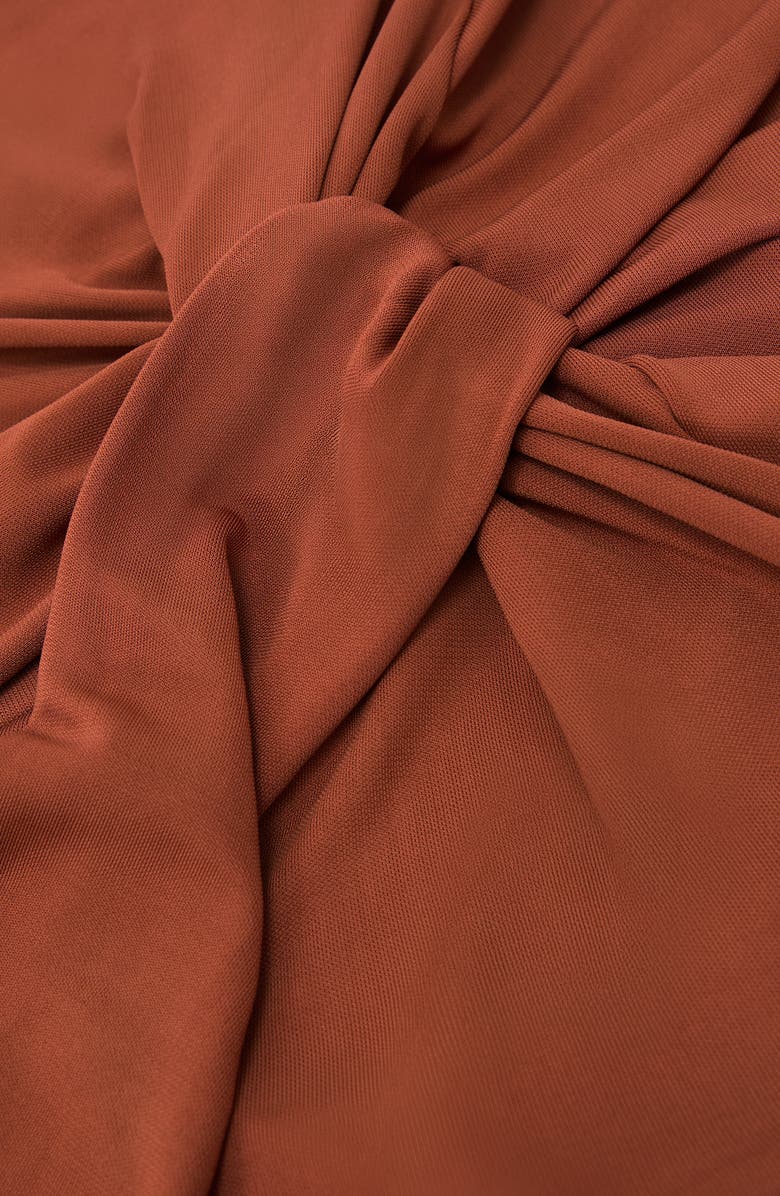 Reiss Fortuna Clasp Detail Dress, Alternate, color, Rust