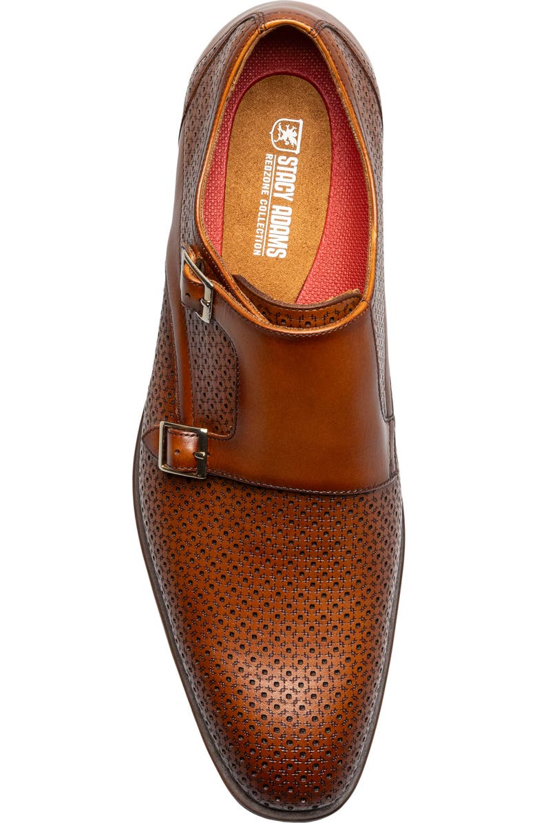 Stacy Adams Arthur Perforated Double Monk Strap Shoe, Alternate, color,