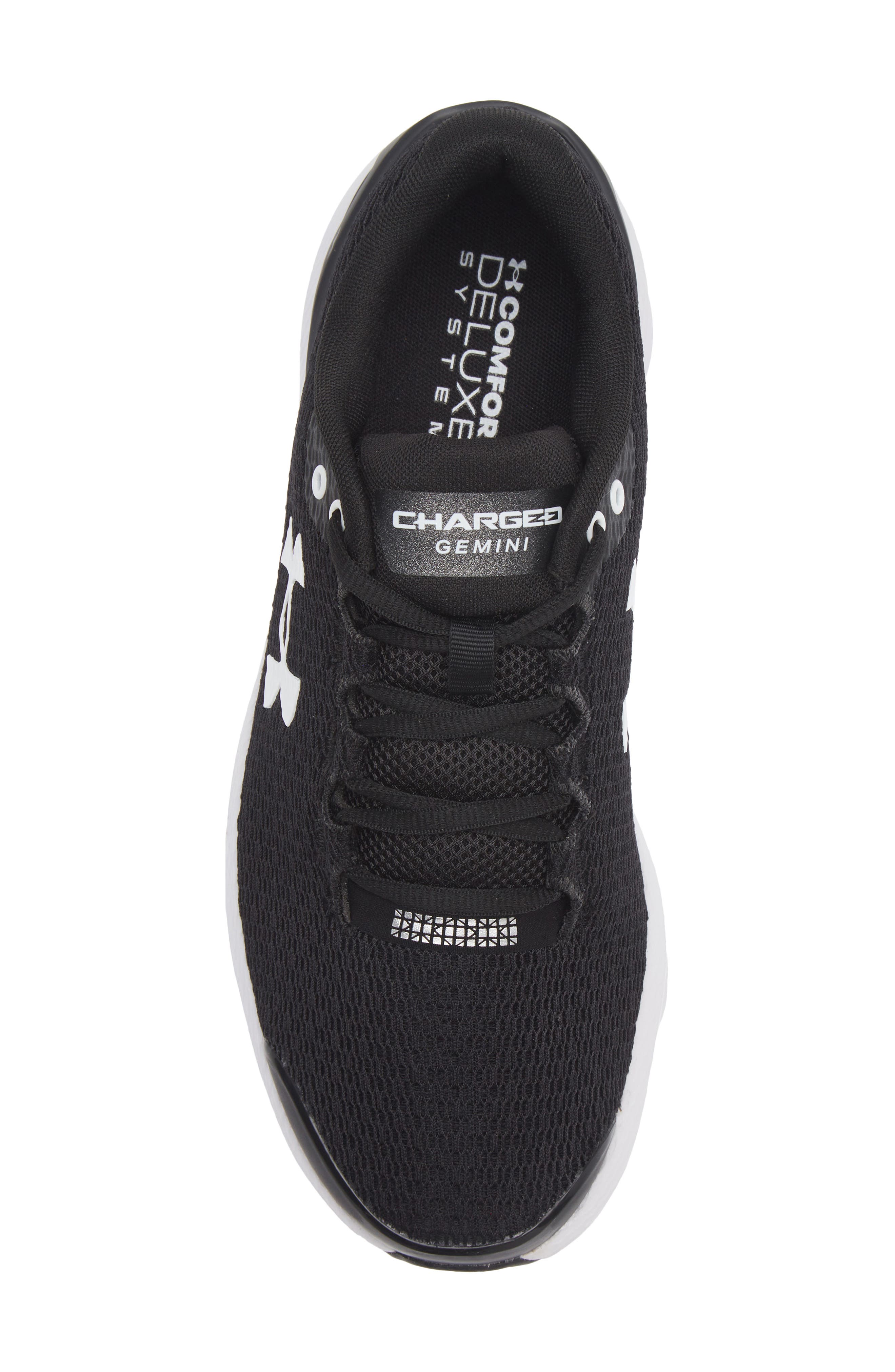 Under Armour Charged Gemini Running Shoe, Alternate, color, 002 Black