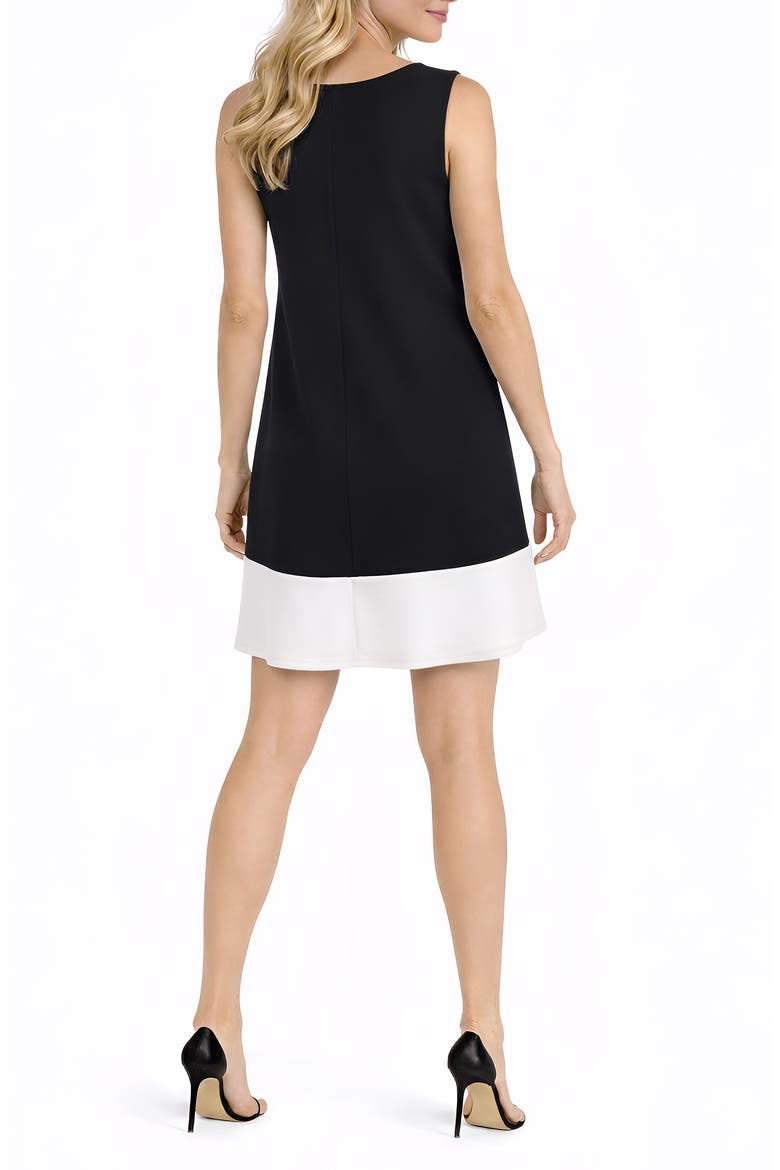 Aurora Minidress, Alternate, color, BLACK/ IVORY