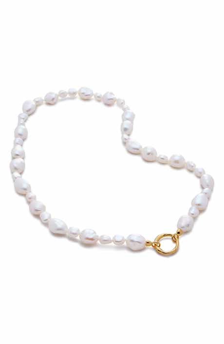 Monica Vinader Nura Reef Irregular Freshwater Pearl Necklace