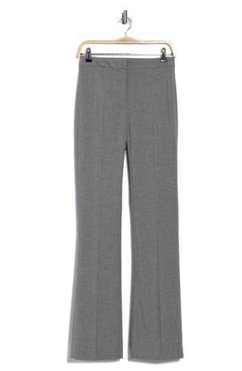 Hugo Boss Concealed-closure Trousers In Gray
