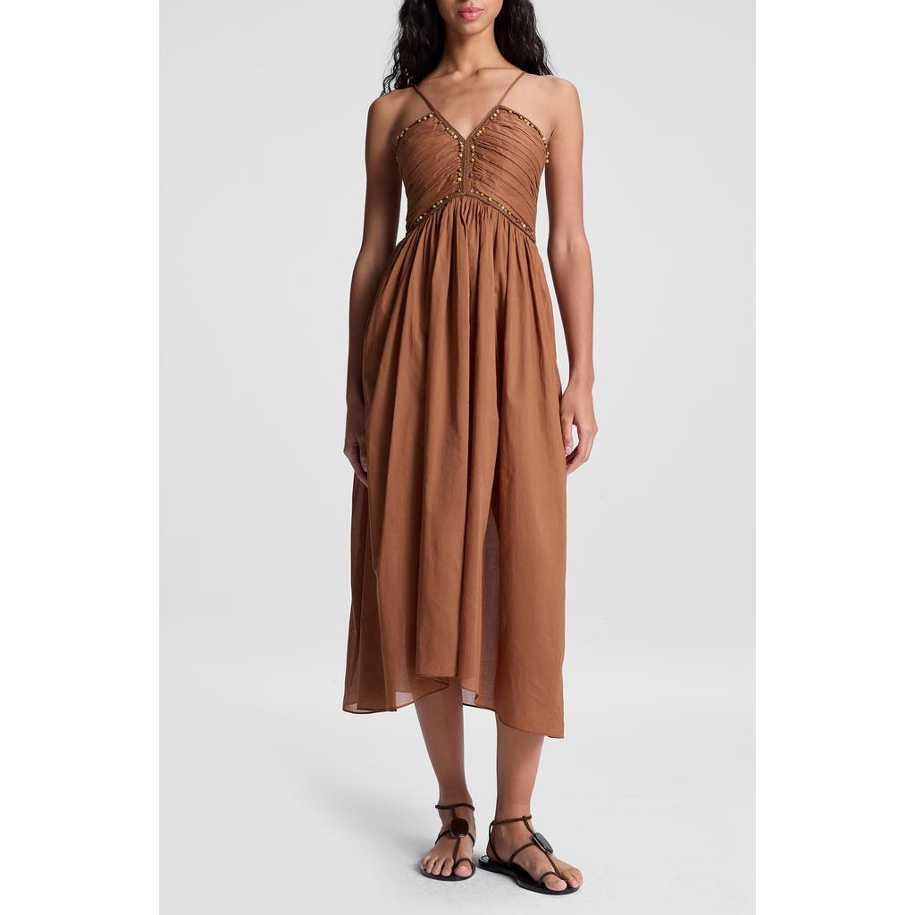 A.l.c A. L.c. Rumi Crocheted Trim Dress In Brown