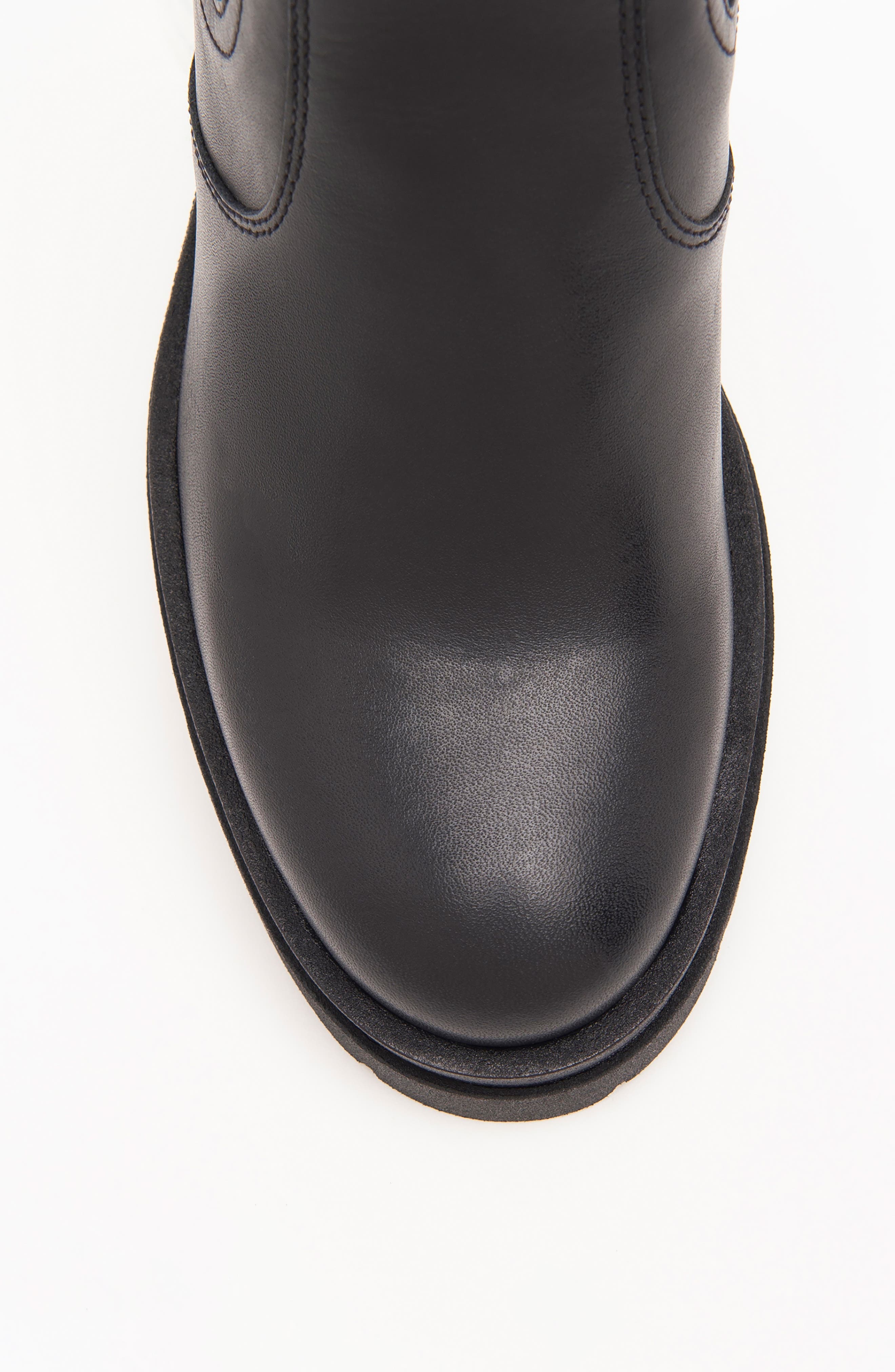 NeroGiardini Lug Sole Chelsea Boot, Alternate, color, Black