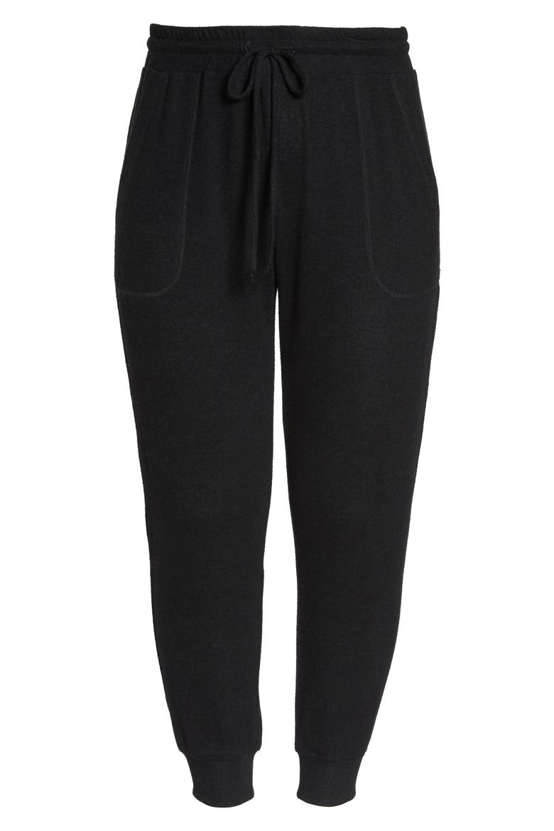 x Living in Yellow Skye Joggers (Nordstrom Exclusive), Alternate, color, BLACK