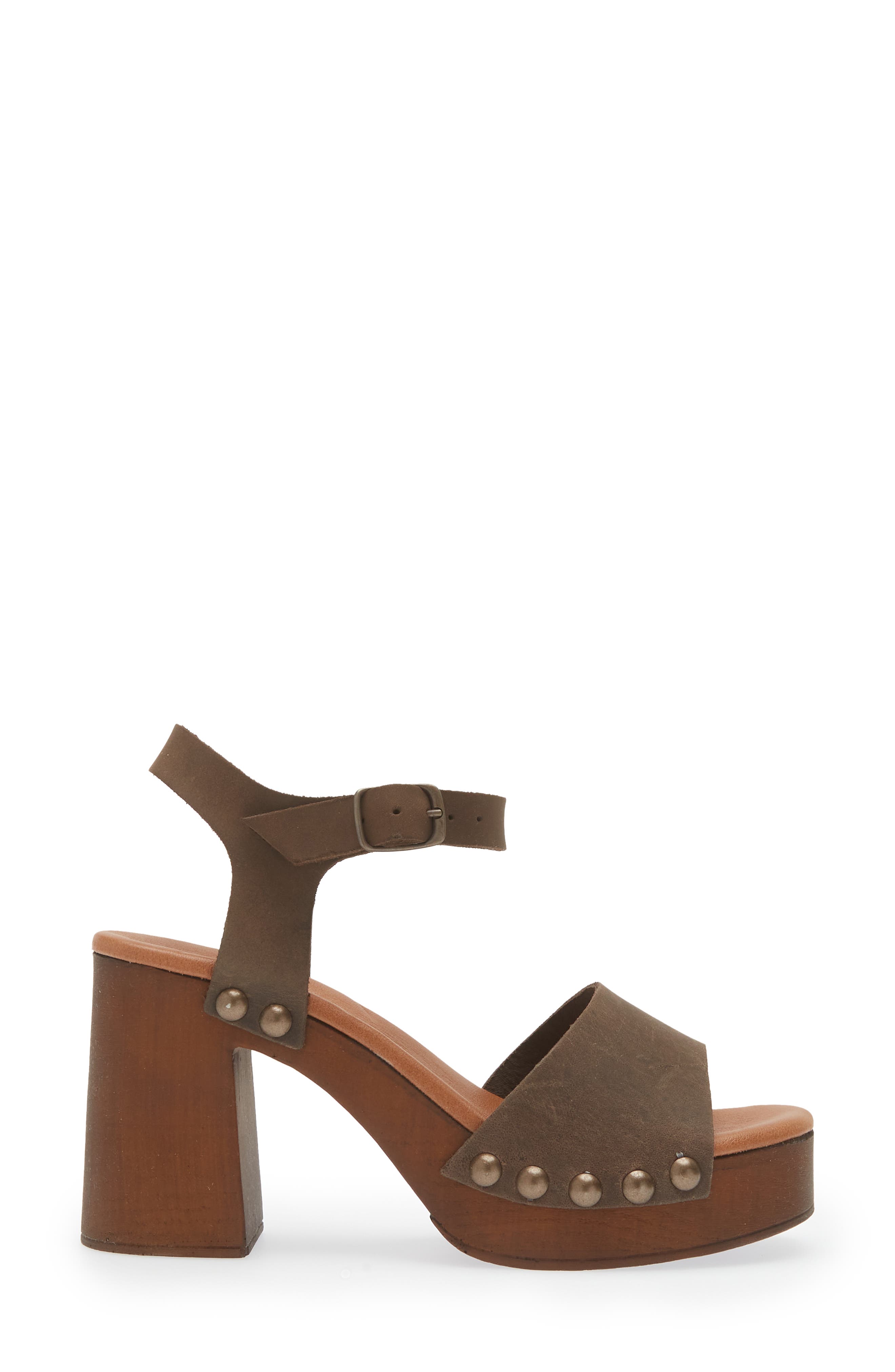 Chocolat Blu Holand Ankle Strap Platform Sandal, Alternate, color, Crazy Horse Leather