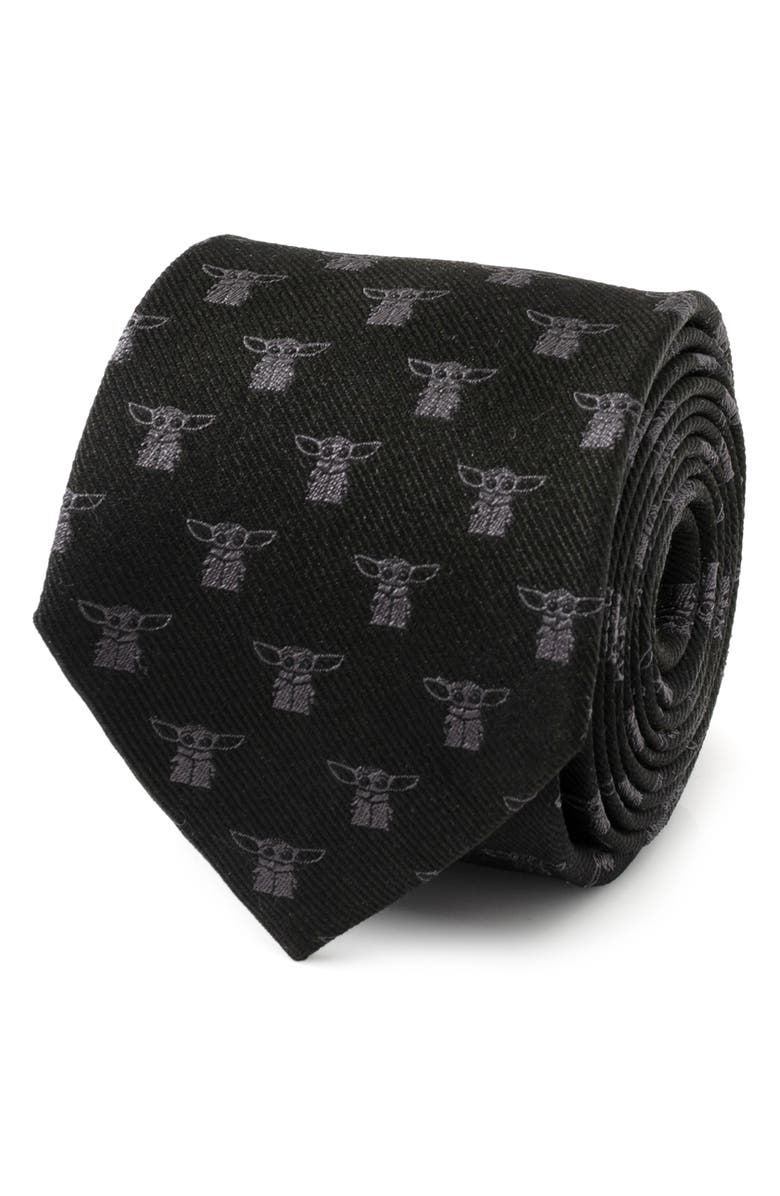 Cufflinks, Inc. Star Wars<sup>™</sup> The Child Silk Tie, Alternate, color, Black