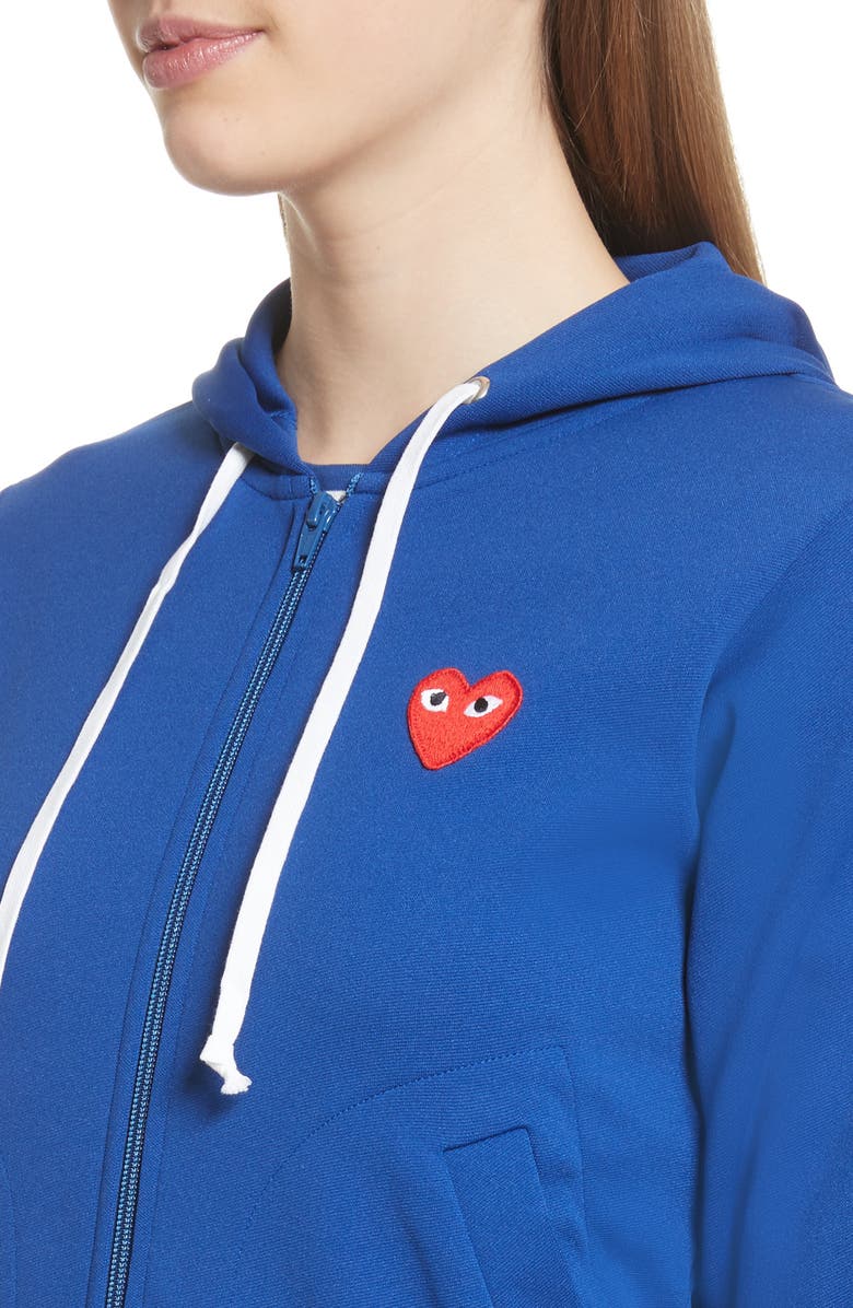 Comme des Garçons PLAY Zip Hoodie, Alternate, color, 