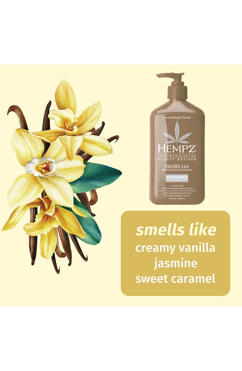 HEMPZ Vanilla Luxe Herbal Body Moisturizer, Alternate, color, Vanilla Lux