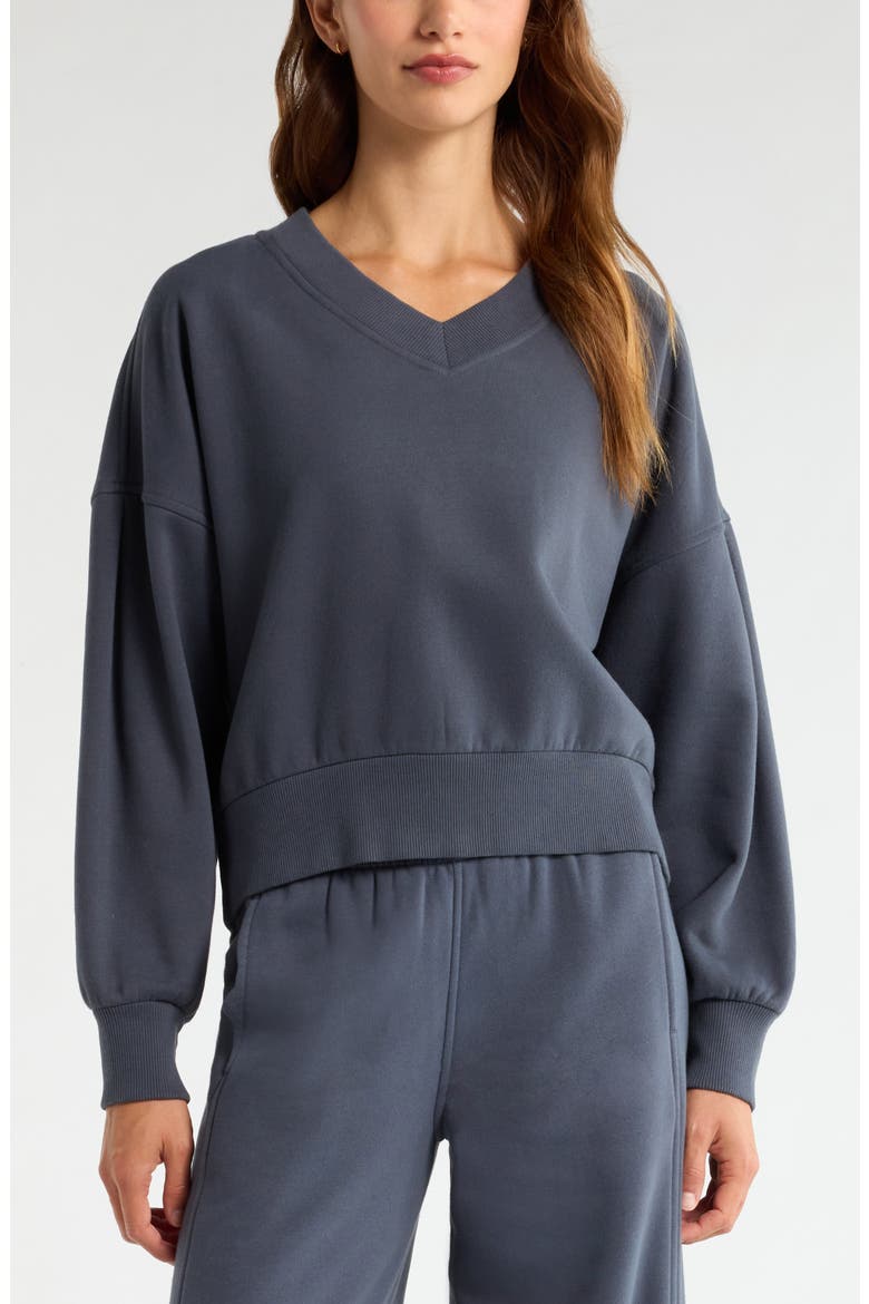 Cloud Fleece Sweatshirt, Main, color, NAVY ARMADA