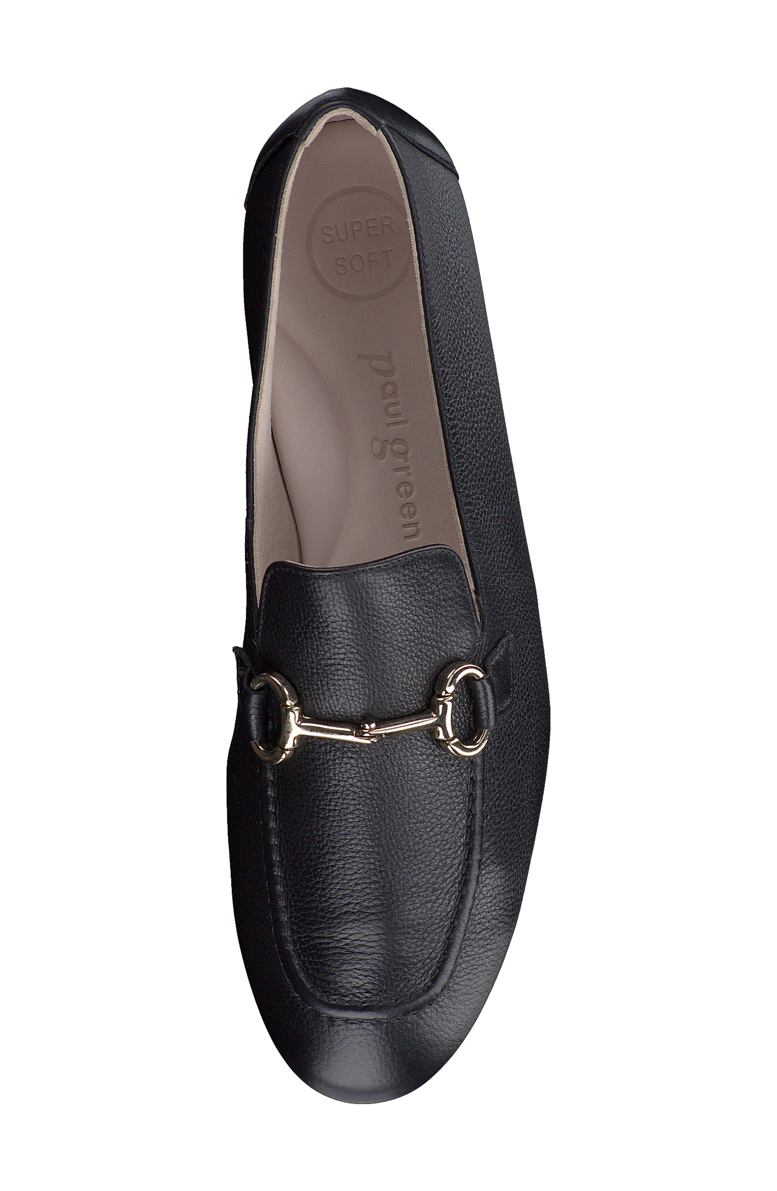 Paul Green Daphne Flat, Alternate, color, Black Leather