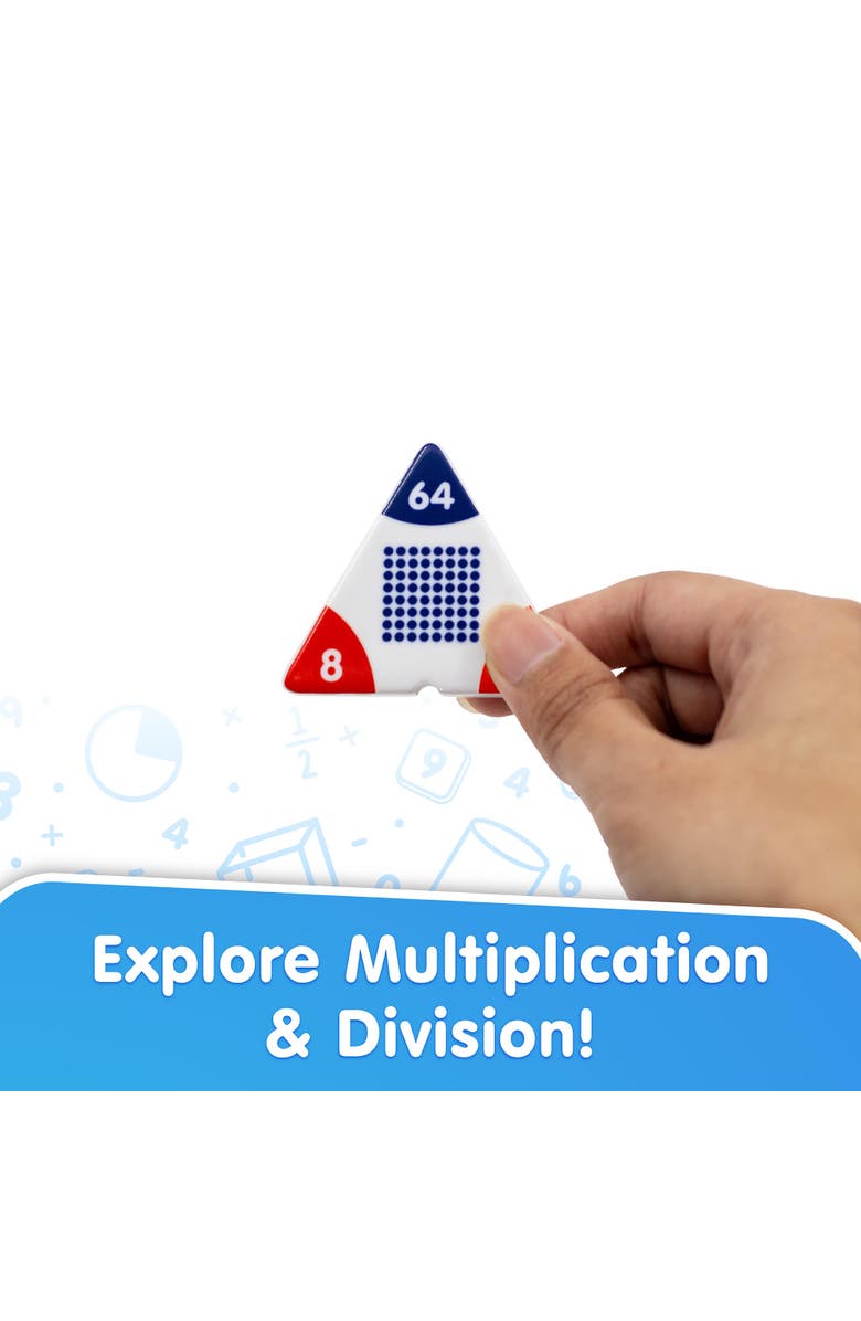 Junior Learning Multiplication Triangles, Cover & Learn, Memorize Equations, Alternate, color,