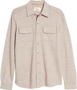 The Normal Brand Textured Knit Long Sleeve Button-Up Shirt