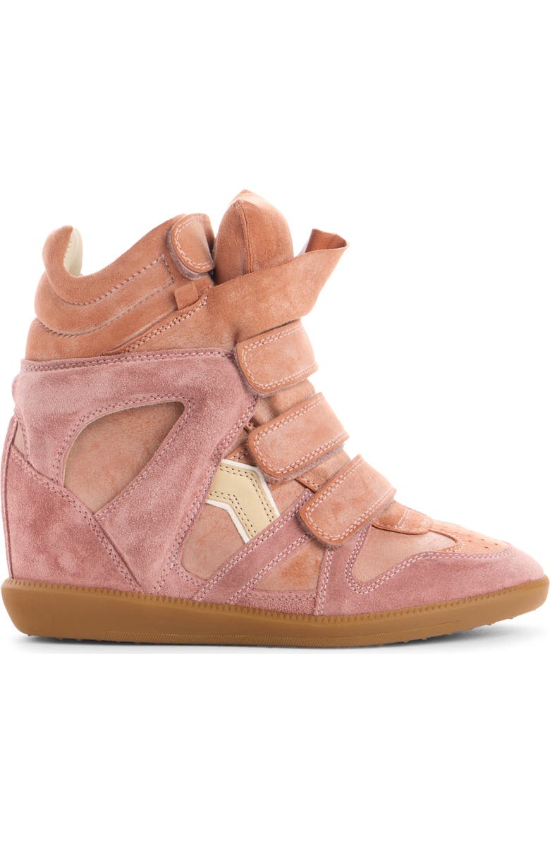 Isabel Marant Bekett Hidden Wedge High Top Sneaker, Alternate, color, Disy Desert Pink/ Sunset Clay