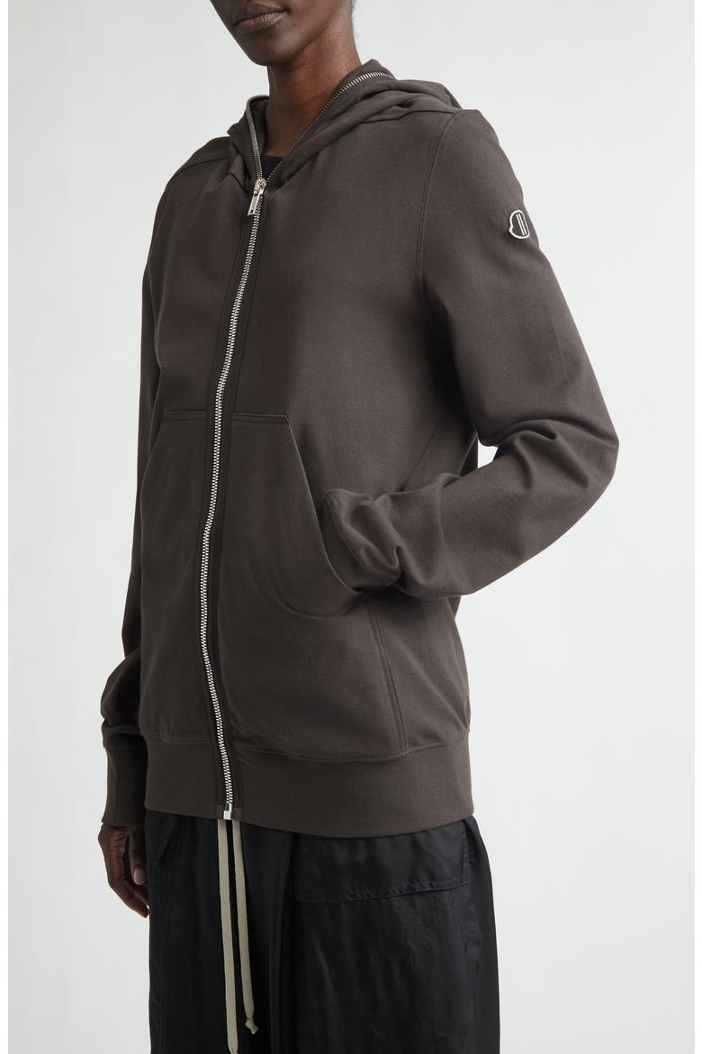 Cotton Zip Hoodie, Alternate, color, BROWN