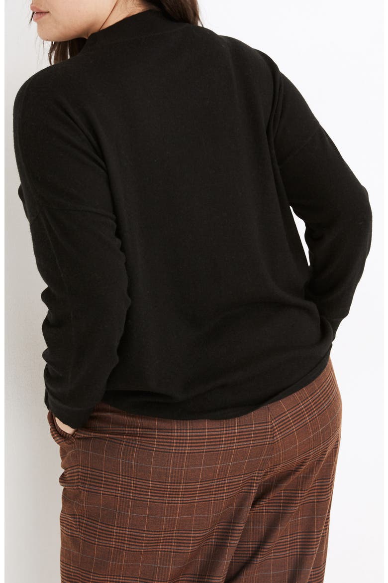 Ashbury Mock Neck Sweater, Alternate, color, TRUE BLACK