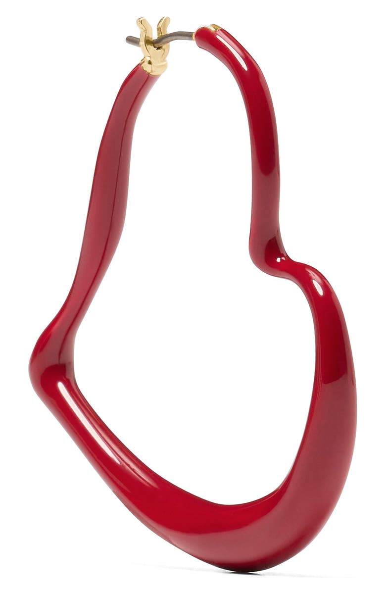 Kate Spade New York heart hoop earrings, Alternate, color,