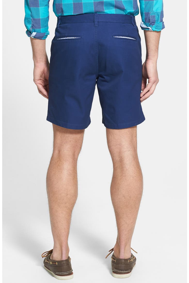 7" 'B's Knees' Washed Cotton Chino Shorts, Alternate, color, NAVY