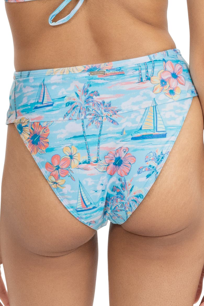 The BVIs - Banded Sporty Bikini Bottom, Alternate, color, Light Blue