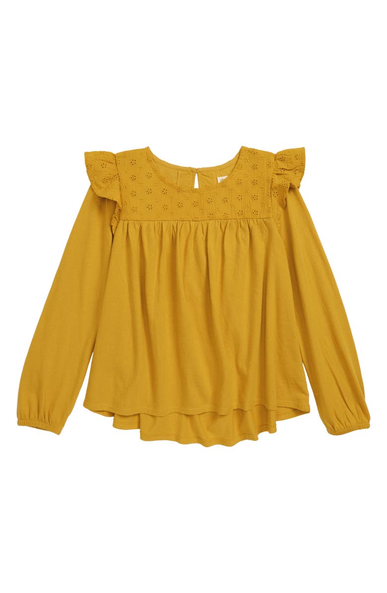 Tucker + Tate Eyelet Flutter Sleeve Swing Top, Main, color,