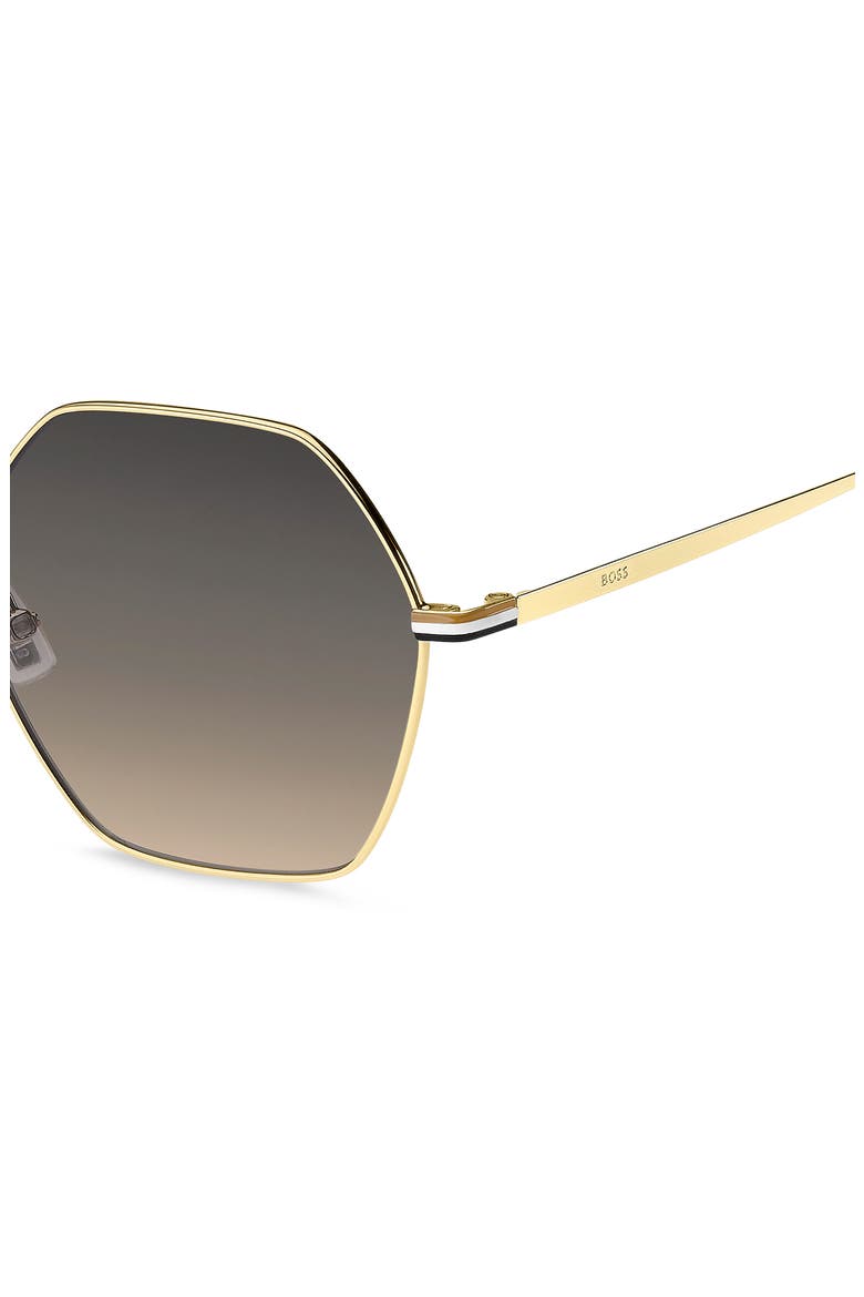 57mm Gradient Geometric Sunglasses, Alternate, color, 0J5G-PR