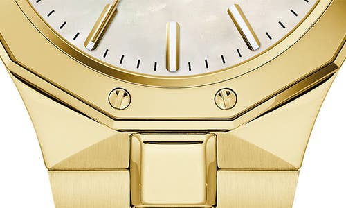Bulova Women's Prestige Gold-tone Stainless Steel Bracelet Watch 32mm In Goldone