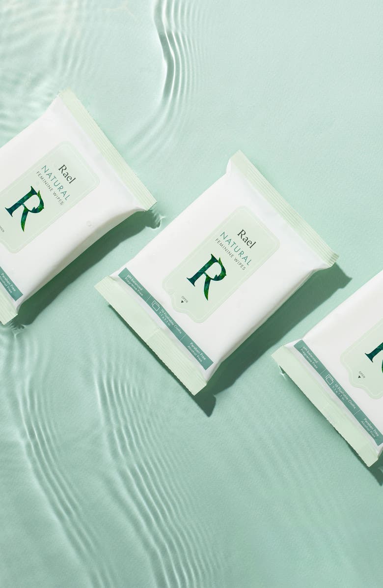 Rael Natural Feminine Cleansing Wipes, Alternate, color, 