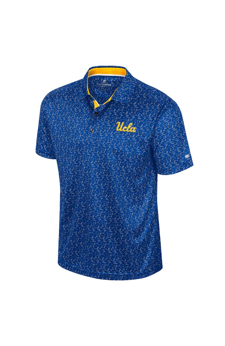 COLOSSEUM Men's Colosseum Royal UCLA Bruins Sublimated Golf Polo, Alternate, color, 
