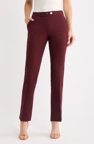 Anne Klein Straight Leg Pull On Pants