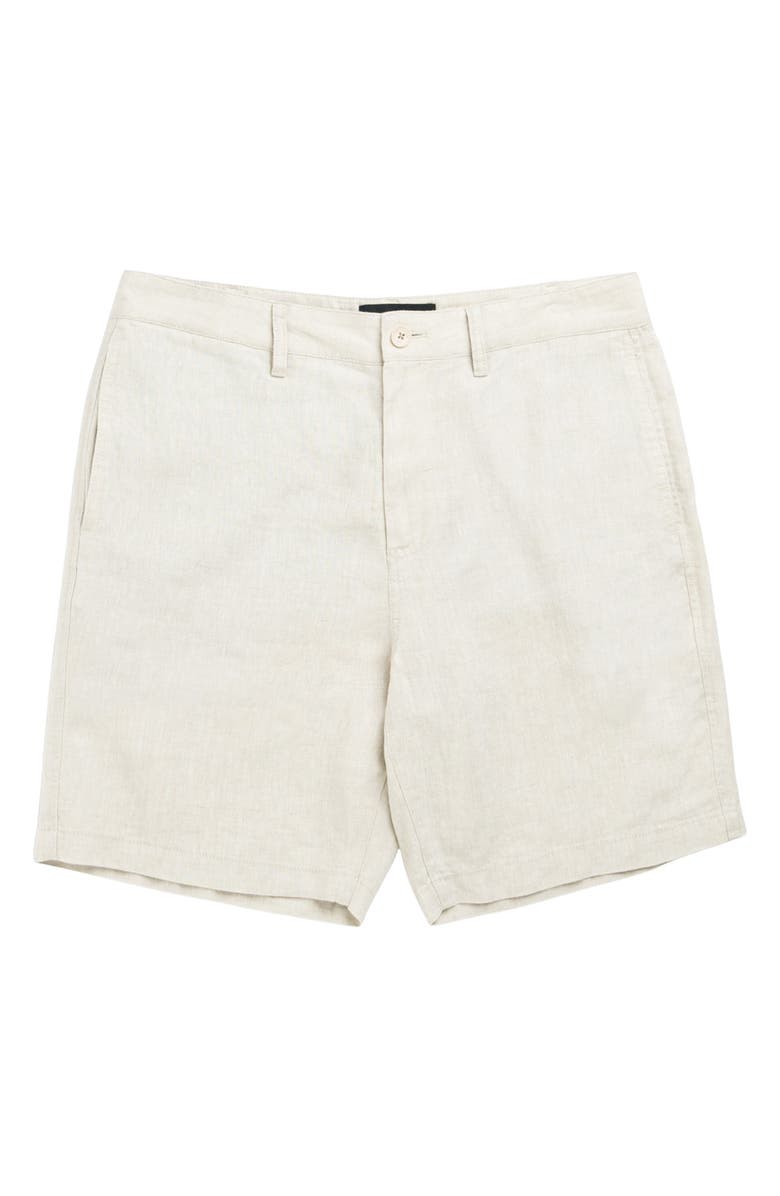 Rodd & Gunn Resort Flat Front Linen Bermuda Shorts, Alternate, color, Oatmeal
