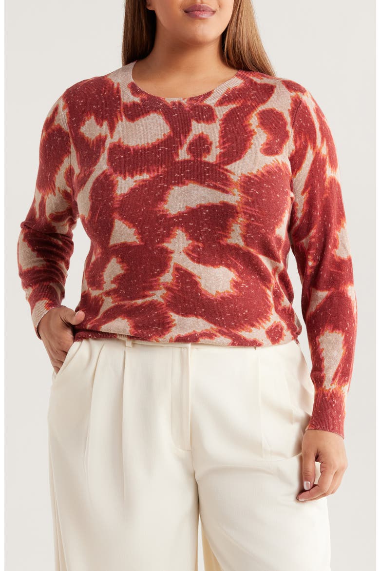 Abstract Animal Supersoft Sweater, Main, color, SPICE MULTI