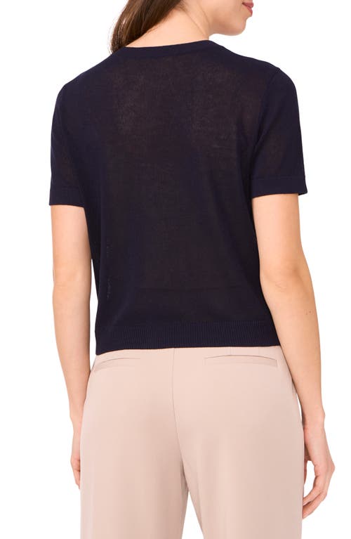 Halogenr Halogen(r) Short Sleeve Button-up Sweater
