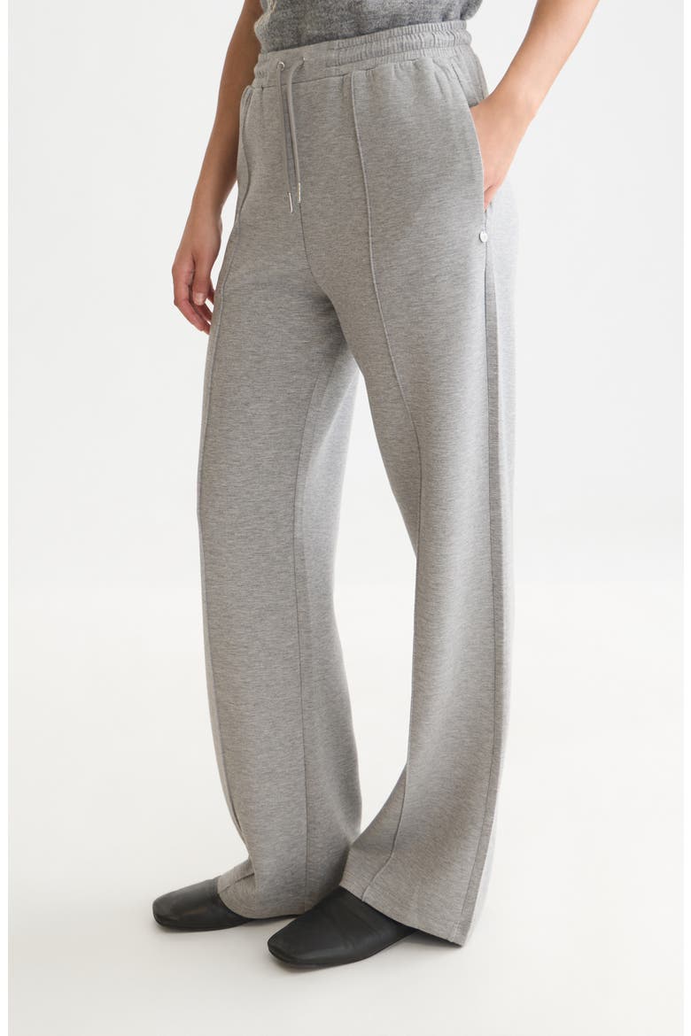Stretch Wide Leg Sweatpants, Alternate, color, GREY MELANGE