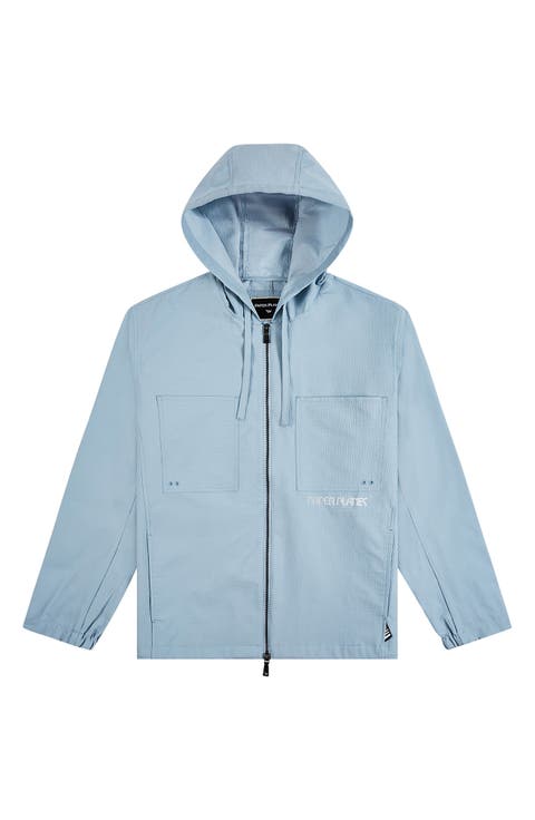 Seersucker Hooded Jacket