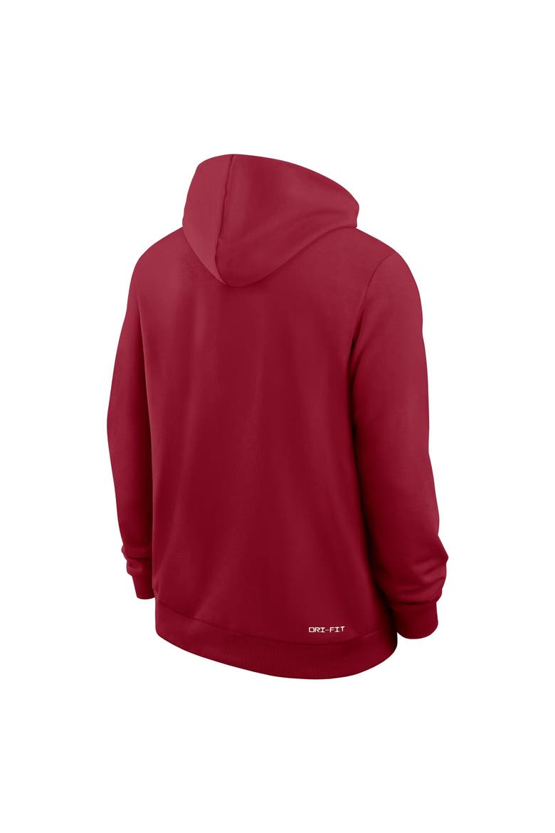 Men's Nike  Crimson Alabama Crimson Tide 2026 Sideline Standard Issue Dri-FIT Full-Zip Hoodie, Alternate, color, Crimson