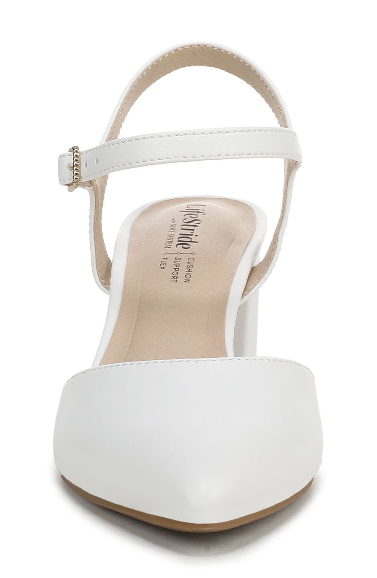 Amaryllis Ankle Strap Pump, Alternate, color, BRIGHT WHITE