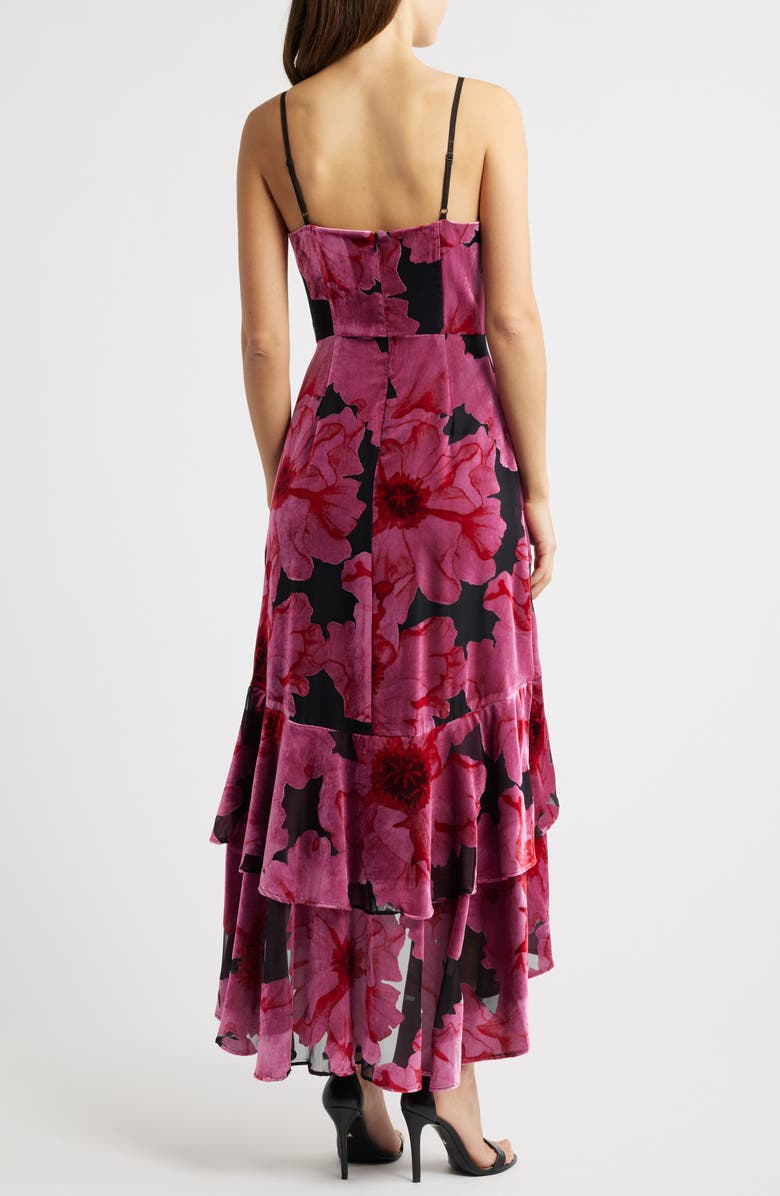 Hutch Floral Ruffle High-Low Dress, Alternate, color, 