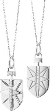Monica Rich Kosann Mini Fearless Sterling Silver Pendant Necklace