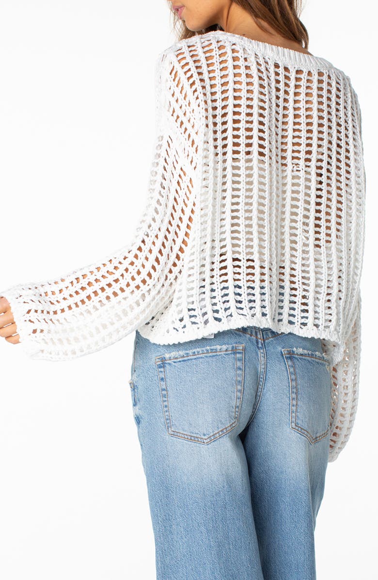 Roxy Lost At Sea Open Stitch Crop Sweater, Alternate, color, 
