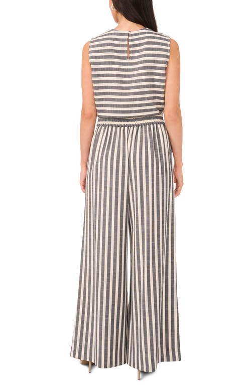 Shop Vince Camuto Stripe Wide Leg Pants In New Ivory