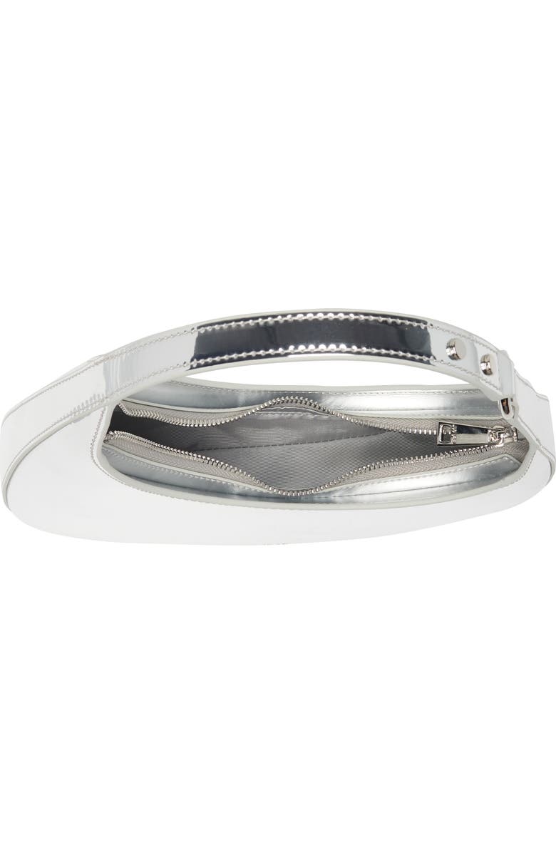 JW PEI Harlee Faux Leather Shoulder Bag, Alternate, color, Silver