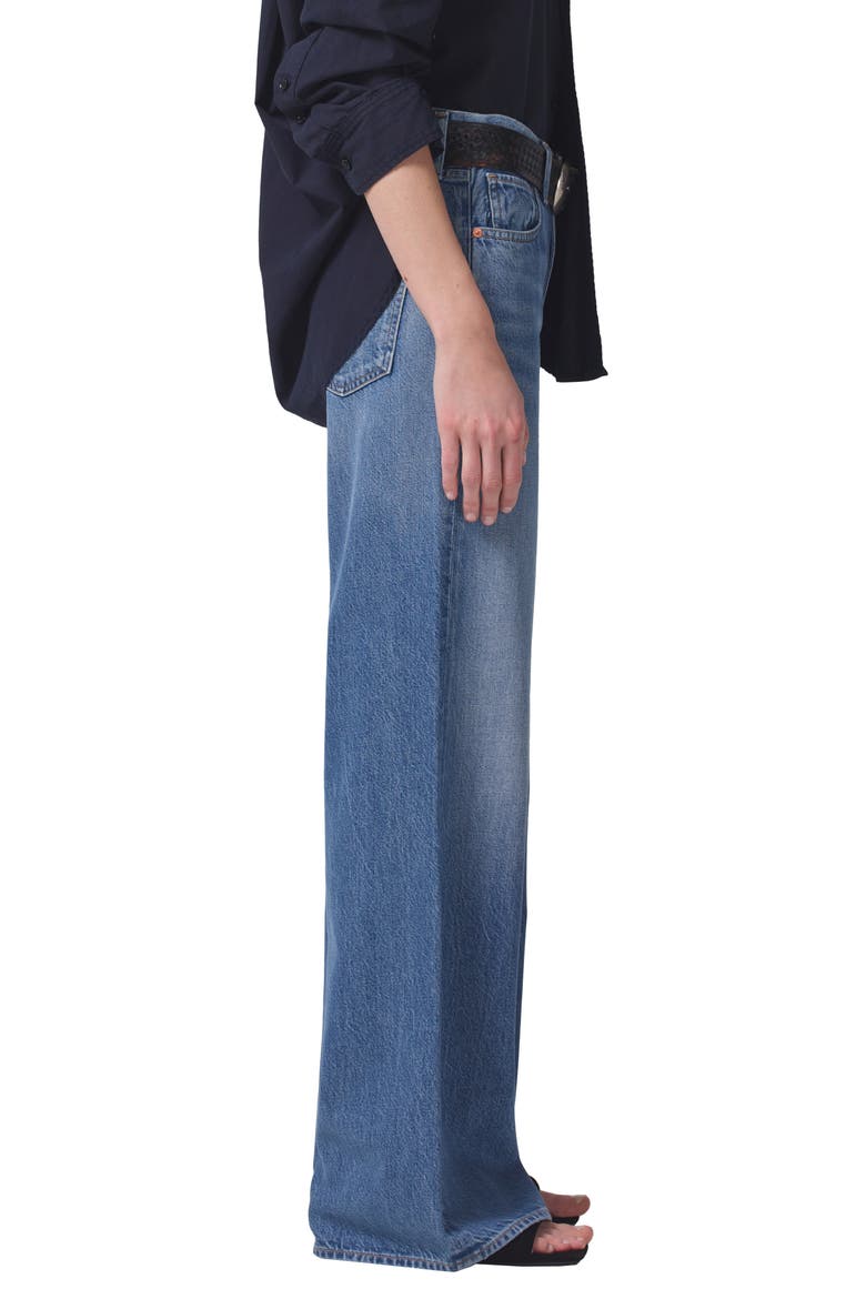 Paloma Baggy High Waist Wide Leg Jeans, Alternate, color, SIESTA