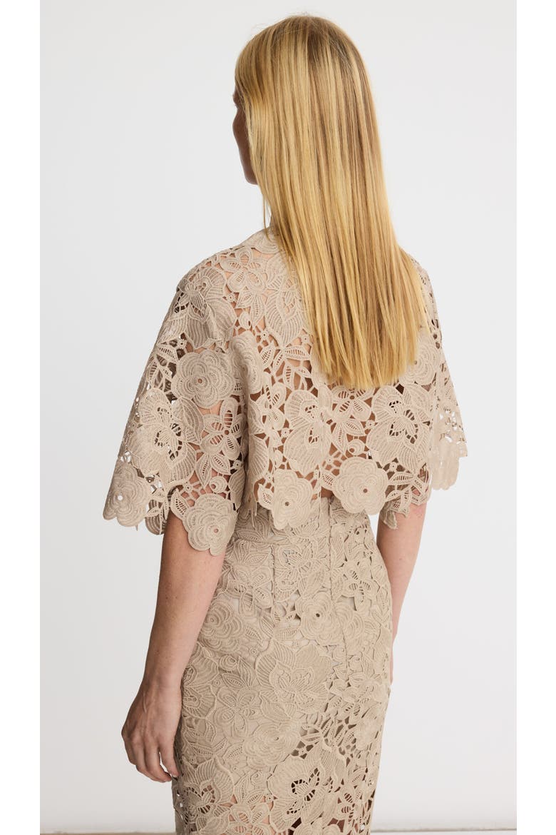 Lace Tee, Alternate, color, Latte