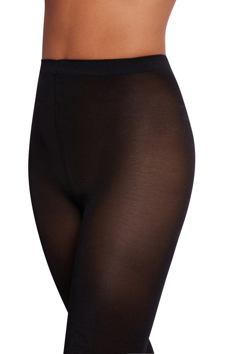 Opaque Tights, Alternate, color, BLACK