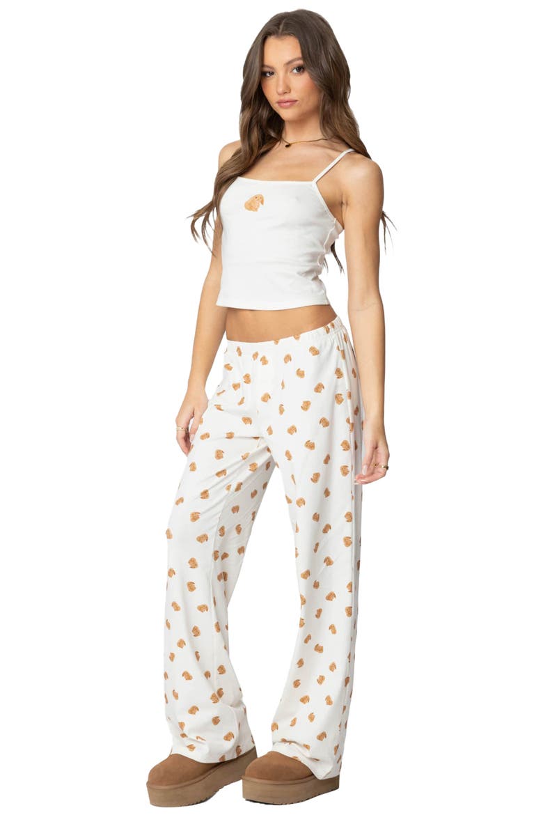 Cottontail Stretch Cotton Lounge Pants, Alternate, color, WHITE