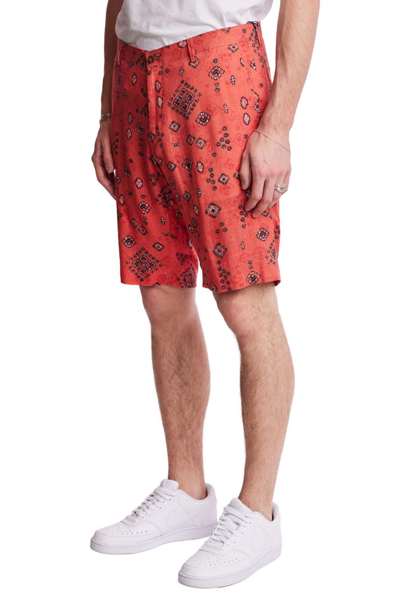 PAISLEY & GRAY Felix Slim Fit Shorts, Alternate, color, Marrakesh Orange
