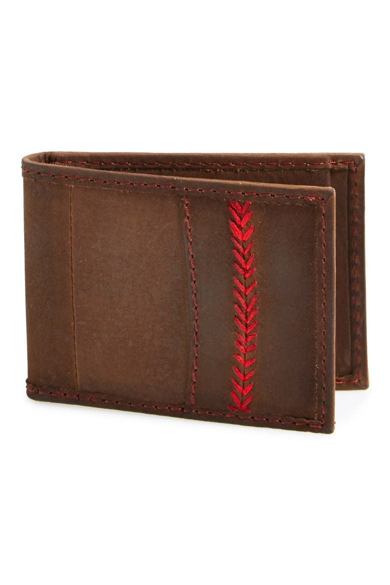 Rawlings® 'The Arch' Front Pocket Wallet, Main, color, BROWN