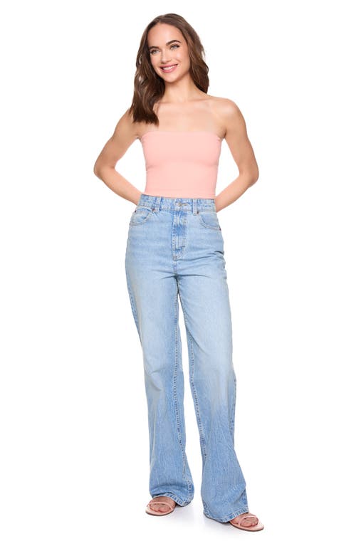 Susana Monaco Core Crop Tube Top In Creamsicle